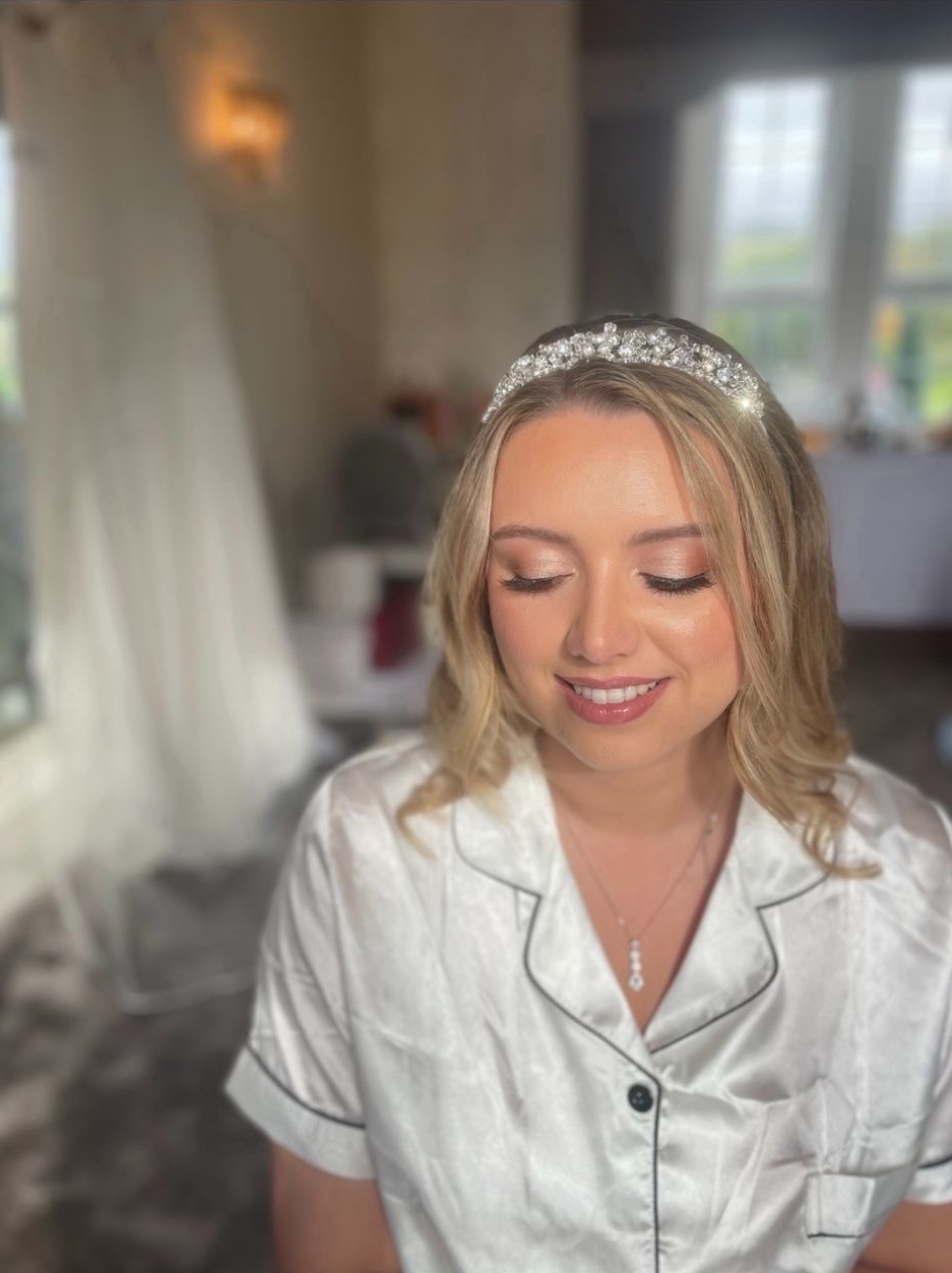 Bridal makeup Glasgow - natural soft glam wedding makeup